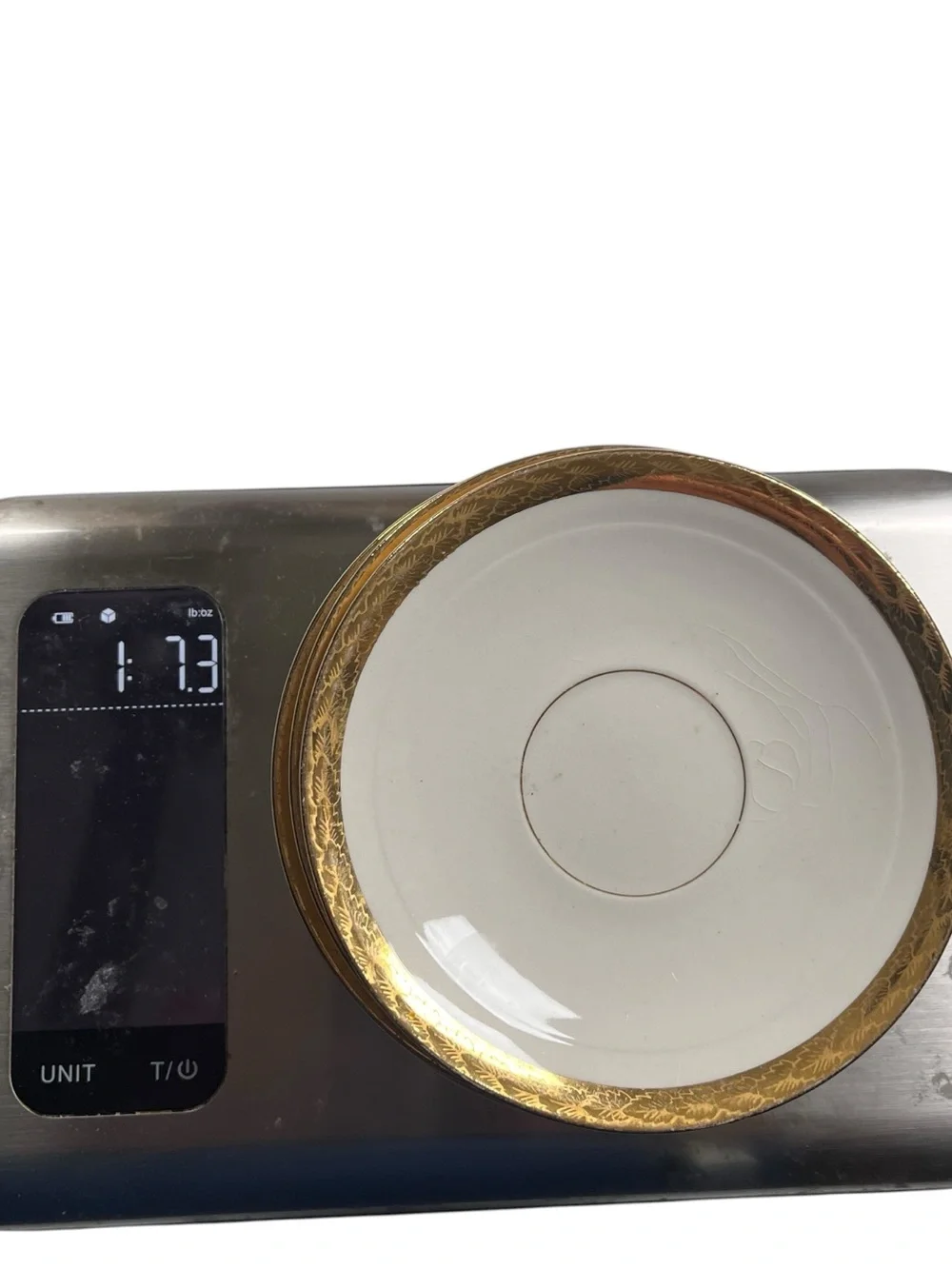 Vtg 30s 6 American Limoges Ivory Ware Saucer Plates 5.5